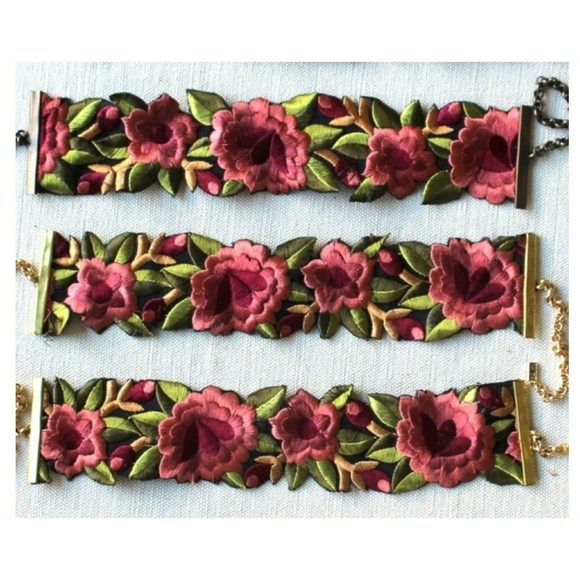 CHILD OF WILD // ltd ed floral cut out patch style choker LAST ONE! - Picture 9 of 14